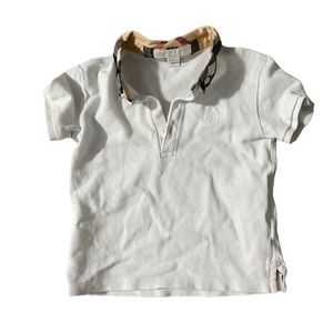 Burberry Baby Polo White Collar Shirt Size 2Y. Also comes in Gray!